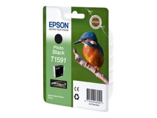 Epson T1591 - 17 ml - czarny photo - oryginał - kopuła - pojemnik na tusz - dla Stylus Photo R2000