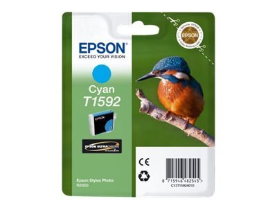 Epson T1592 - 17 ml - cyjan - oryginał - kopuła - pojemnik na tusz - dla Stylus Photo R2000