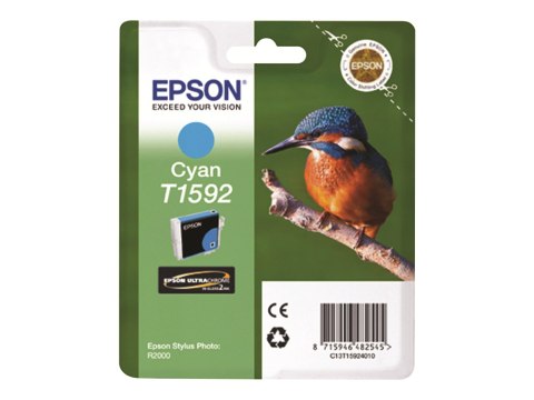 Epson T1592 - 17 ml - cyjan - oryginał - kopuła - pojemnik na tusz - dla Stylus Photo R2000