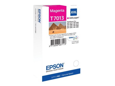 Epson T7013 - 34.2 ml - rozmiar XXL - magenta - oryginał - kopuła - pojemnik na tusz - dla WorkForce Pro WP-4015 DN, WP-4095 DN,