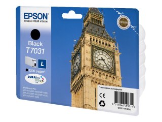 Epson T7031 - 24 ml - rozmiar L - czarny - oryginał - kopuła - pojemnik na tusz - dla WorkForce Pro WP-4015, WP-4025, WP-4095, W