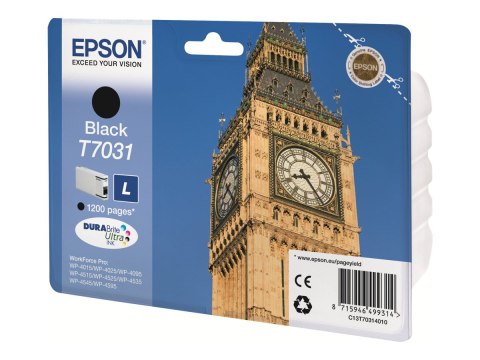 Epson T7031 - 24 ml - rozmiar L - czarny - oryginał - kopuła - pojemnik na tusz - dla WorkForce Pro WP-4015, WP-4025, WP-4095, W
