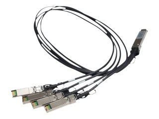 HPE X240 Direct Attach Copper Splitter Cable - Kabel sieciowy - SFP+ do QSFP+ - 1 m - dla HPE 5900AF-48; Edgeline e920; FlexFabr