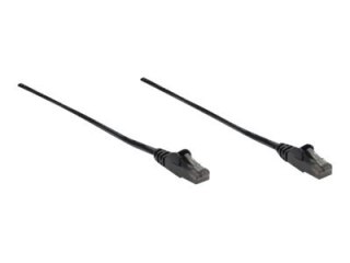 Intellinet Network Patch Cable, Cat6, 10m, Black, CCA, U/UTP, PVC, RJ45, Gold Plated Contacts, Snagless, Booted, Lifetime Warran