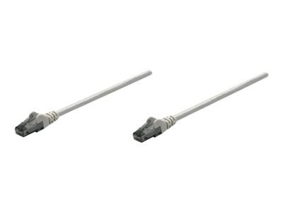 Intellinet Network Patch Cable, Cat6, 15m, Grey, CCA, U/UTP, PVC, RJ45, Gold Plated Contacts, Snagless, Booted, Lifetime Warrant