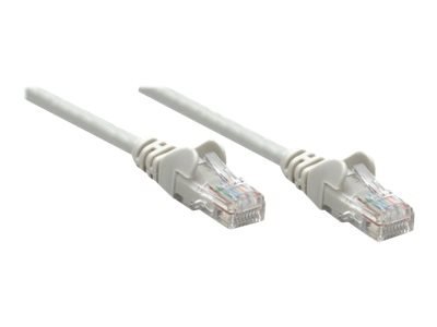 Intellinet Network Patch Cable, Cat6, 1m, Grey, CCA, U/UTP, PVC, RJ45, Gold Plated Contacts, Snagless, Booted, Lifetime Warranty
