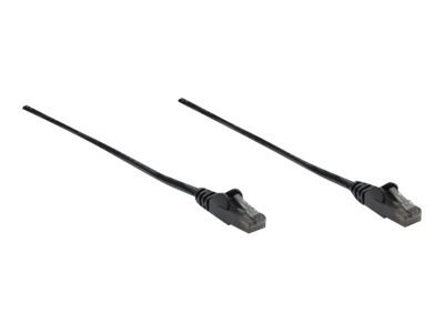 Intellinet Network Patch Cable, Cat6, 5m, Black, CCA, U/UTP, PVC, RJ45, Gold Plated Contacts, Snagless, Booted, Lifetime Warrant