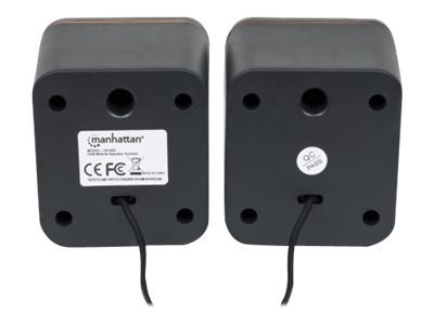 Manhattan 2600 Series Speaker System, Small Size, Big Sound, Two Speakers, Stereo, USB power, Output: 2x 3W, 3.5mm plug for soun