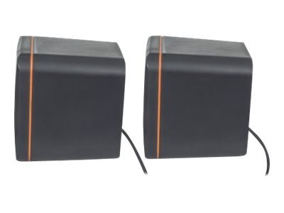Manhattan 2600 Series Speaker System, Small Size, Big Sound, Two Speakers, Stereo, USB power, Output: 2x 3W, 3.5mm plug for soun