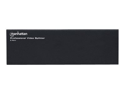 Manhattan Professional Video Splitter, 2-Port, VGA, SVGA, MultiSync, Black, Three Year Warranty, Box - Rozdzielacz wideo - 2 x V