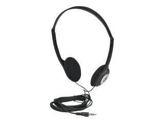 Manhattan Stereo On-Ear Headphones (3.5mm), Adjustable Split Headband, Foam Earpads, Speaker 80W max, Standard 3.5mm stereo jack