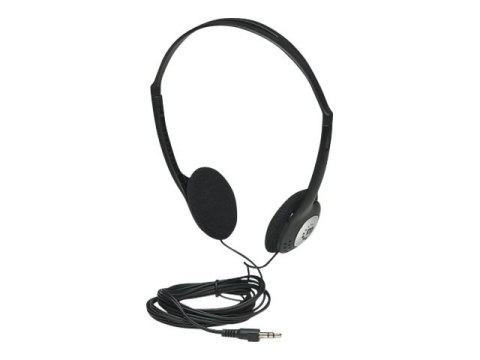 Manhattan Stereo On-Ear Headphones (3.5mm), Adjustable Split Headband, Foam Earpads, Speaker 80W max, Standard 3.5mm stereo jack
