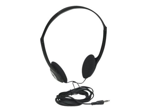 Manhattan Stereo On-Ear Headphones (3.5mm), Adjustable Split Headband, Foam Earpads, Speaker 80W max, Standard 3.5mm stereo jack
