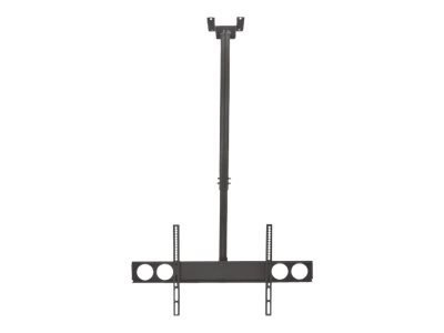 Manhattan TV & Monitor Mount, Ceiling, 1 screen, Screen Sizes: 37-75", Height: 105-156 cm, Black, VESA 200x200 to 800x400mm, Max