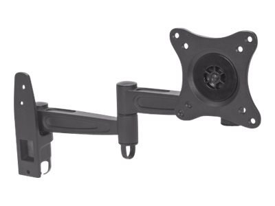 Manhattan TV & Monitor Mount, Wall, Full Motion, 1 screen, Screen Sizes: 13-27", Black, VESA 75x75 to 100x100, Max 15kg, Tilt & 