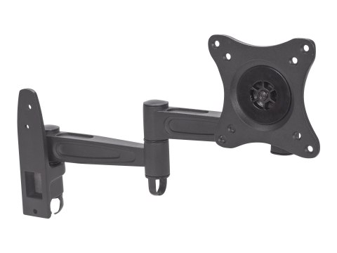 Manhattan TV & Monitor Mount, Wall, Full Motion, 1 screen, Screen Sizes: 13-27", Black, VESA 75x75 to 100x100, Max 15kg, Tilt & 