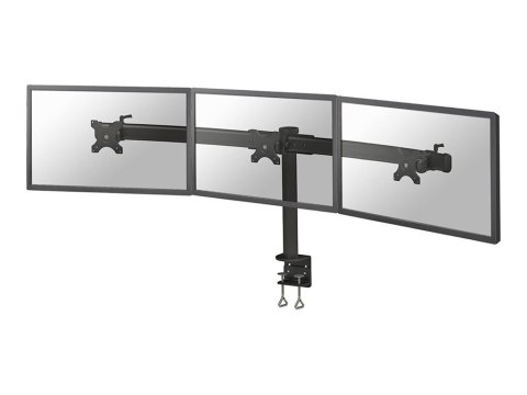 Neomounts FPMA-D700D3 - Zestaw do montażu - dla 3 wyświetlacze LCD - czarny - rozmiar ekranu: 10"-27" - montaż na zacisku, monta