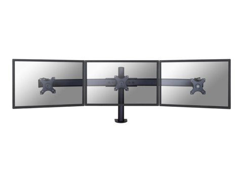 Neomounts FPMA-D700D3 - Zestaw do montażu - dla 3 wyświetlacze LCD - czarny - rozmiar ekranu: 10"-27" - montaż na zacisku, monta