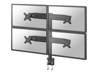 Neomounts FPMA-D700D4 - Zestaw do montażu - pełny zakres ruchu - dla 4 wyświetlacze LCD - czarny - rozmiar ekranu: 19"-30" - mon