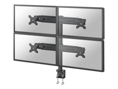 Neomounts FPMA-D700D4 - Zestaw do montażu - pełny zakres ruchu - dla 4 wyświetlacze LCD - czarny - rozmiar ekranu: 19"-30" - mon