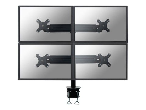 Neomounts FPMA-D700D4 - Zestaw do montażu - pełny zakres ruchu - dla 4 wyświetlacze LCD - czarny - rozmiar ekranu: 19"-30" - mon