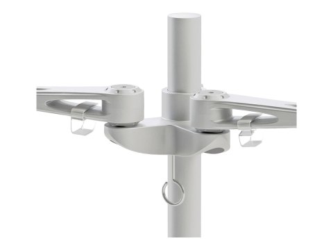 Neomounts FPMA-D935D - Zestaw do montażu - pełny zakres ruchu - dla 2 wyświetlacze LCD - srebrny - rozmiar ekranu: 10"-27" - mon