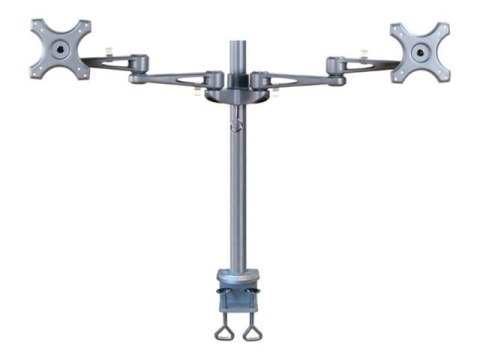 Neomounts FPMA-D935D - Zestaw do montażu - pełny zakres ruchu - dla 2 wyświetlacze LCD - srebrny - rozmiar ekranu: 10"-27" - mon