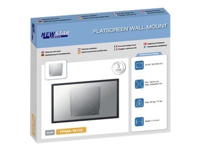 Neomounts FPMA-W110 - Wspornik - mocowany na stałe - dla wyświetlacz LCD - srebrny - rozmiar ekranu: 10"-40" - montaż na ścianie