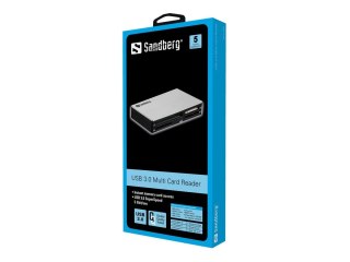 Sandberg USB 3.0 Multi Card Reader - Czytnik kart (Karta Pamięci, MMC, SD, xD, CF, karta pamięci TransFlash, microSD, SDHC, MS M