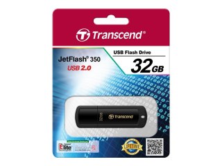Transcend JetFlash 350 - Pendrive USB - 32 GB - USB 2.0 - czarny