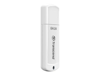 Transcend JetFlash 370 - Pendrive USB - 64 GB - USB 2.0 - biały