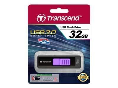 Transcend JetFlash 760 - Pendrive USB - 32 GB - USB 3.0 - elegancka czerń