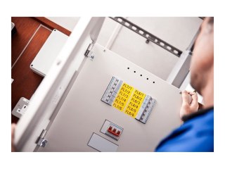 Brother HGE-631V5 - Czarny na żółtym - Wałek (1,2 cm x 8 m) 5 kaseta(y) taśma laminowana - dla P-Touch PT-9500pc, PT-9800PCN