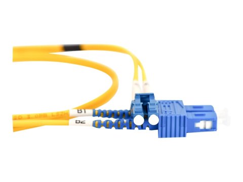 DIGITUS - Kabel krosowy - LC pojedynczy-tryb (M) do SC pojedynczy-tryb (M) - 5 m - światłowód - 9 / 125 mikronów - OS2 - ładowan