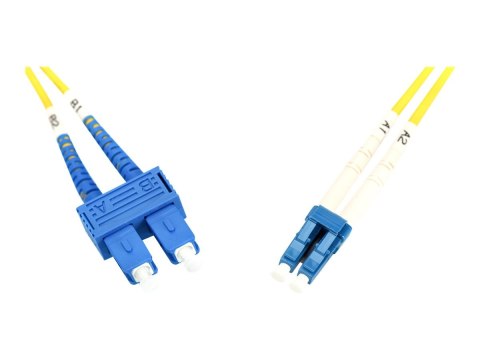 DIGITUS - Kabel krosowy - LC pojedynczy-tryb (M) do SC pojedynczy-tryb (M) - 5 m - światłowód - 9 / 125 mikronów - OS2 - ładowan