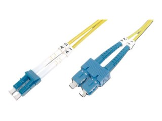DIGITUS Patch Cable - Kabel krosowy - SC pojedynczy-tryb (M) do LC pojedynczy-tryb (M) - 1 m - światłowód - 9 / 125 mikronów - O