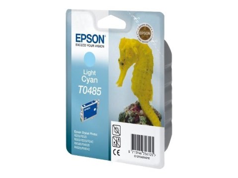 Epson T0485 - 13 ml - niebieskozielony jasny - oryginał - opakowanie typu blister z RF / alarmem akustycznym - pojemnik na tusz 