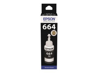 Epson T6641 - 70 ml - czarny - oryginał - wkład atramentu - dla Epson L386; EcoTank ET-2600, 2650, L121; EcoTank ITS L3050, L306
