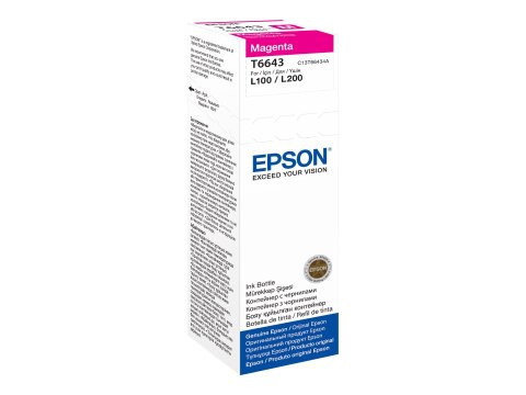 Epson T6643 - 70 ml - magenta - oryginał - wkład atramentu - dla Epson L386; EcoTank ET-2600, 2650, L121, L1455; EcoTank ITS L30