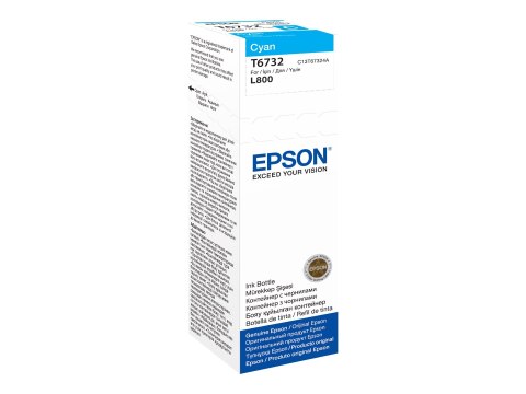 Epson T6732 - 70 ml - cyjan - oryginał - wkład atramentu - dla Epson L1800, L800, L805, L810, L850; EcoTank L1800