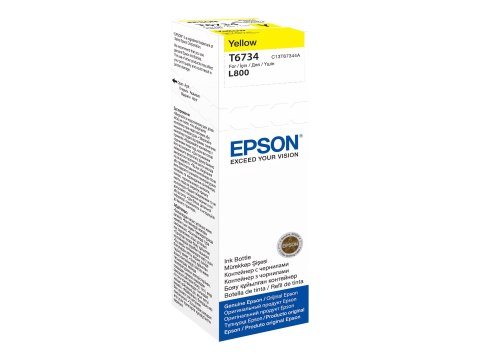 Epson T6734 - 70 ml - żółty - oryginał - wkład atramentu - dla Epson L1800, L800, L805, L810, L850; EcoTank L1800