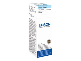 Epson T6735 - 70 ml - niebieskozielony jasny - oryginał - wkład atramentu - dla Epson L1800, L800, L805, L810, L850; EcoTank L18