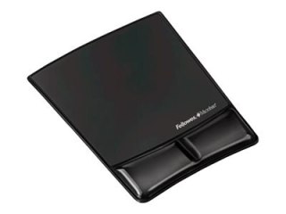 Fellowes Wrist Support - Podkładka pod mysz z poduszką pod nadgarstek - czarny