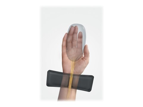 Fellowes Wrist Support - Podkładka pod mysz z poduszką pod nadgarstek - czarny