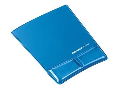 Fellowes Wrist Support - Podkładka pod mysz z poduszką pod nadgarstek - niebieski