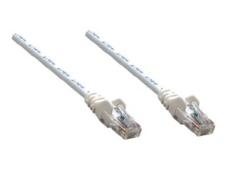 Intellinet - Kabel krosowy - RJ-45 (M) do RJ-45 (M) - 10 m - UTP - CAT 5e - ładowany, bez wystających elementów - biały