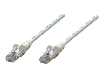 Intellinet - Kabel krosowy - RJ-45 (M) do RJ-45 (M) - 10 m - UTP - CAT 5e - ładowany, bez wystających elementów - biały
