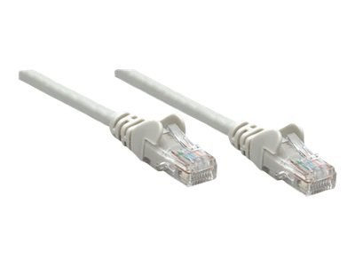 Intellinet - Kabel krosowy - RJ-45 (M) do RJ-45 (M) - 30 m - UTP - CAT 5e - odlewany, bez wystających elementów - szary