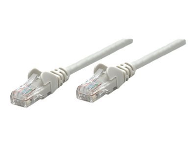 Intellinet - Kabel krosowy - RJ-45 (M) do RJ-45 (M) - 30 m - UTP - CAT 5e - odlewany, bez wystających elementów - szary