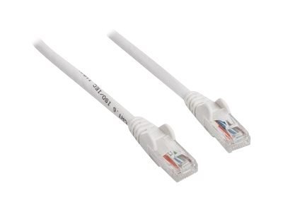 Intellinet - Kabel krosowy - RJ-45 (M) do RJ-45 (M) - 5 m - UTP - CAT 6 - odlewany, bez wystających elementów - biały